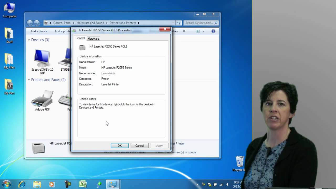 Using the New Windows 7 Devices and Printers Feature