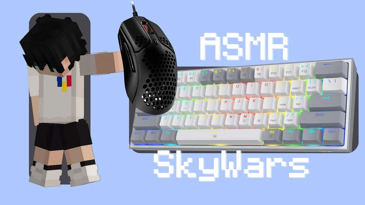 Keyboard + Mouse Sounds ASMR | Hypixel SkyWars