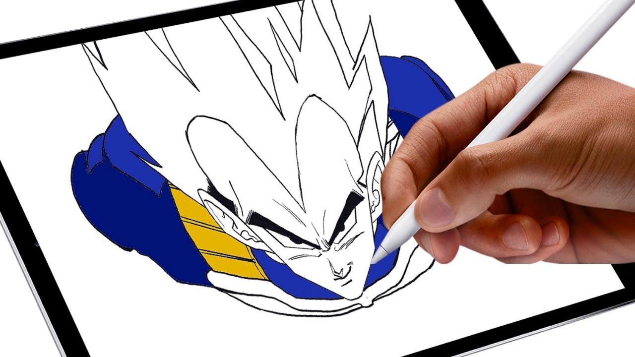 Drawing Vegeta ベジータ, Bejīta | Dragon Ball Z