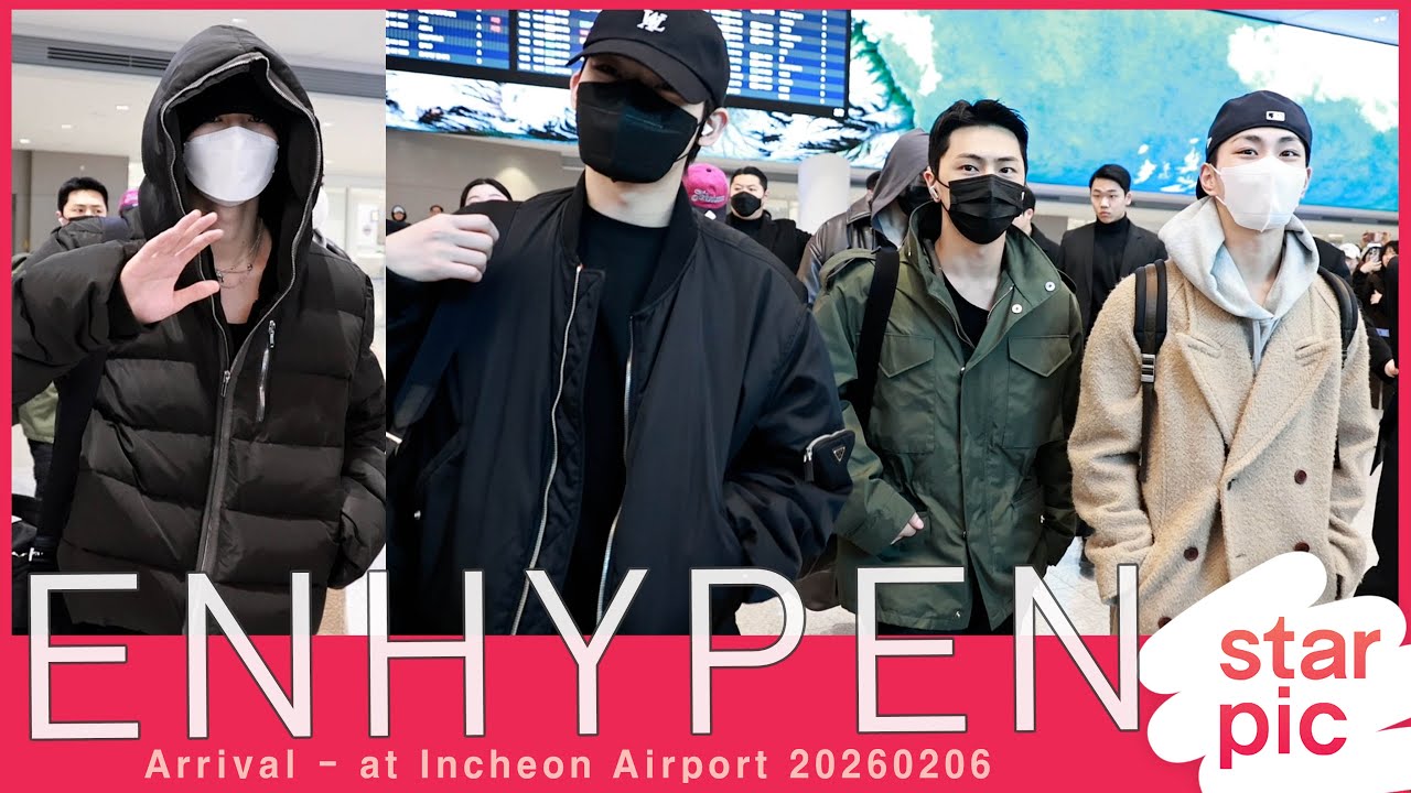 엔하이픈 '멋진 모습으로 입국' [STARPIC] ENHYPEN Arrival - at Incheon Airport 20260206