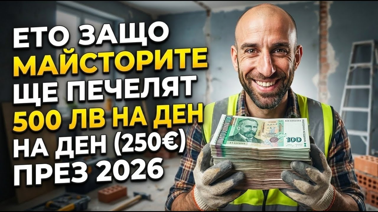 500 лв. на ден ще ти иска майстора през 2026 г.