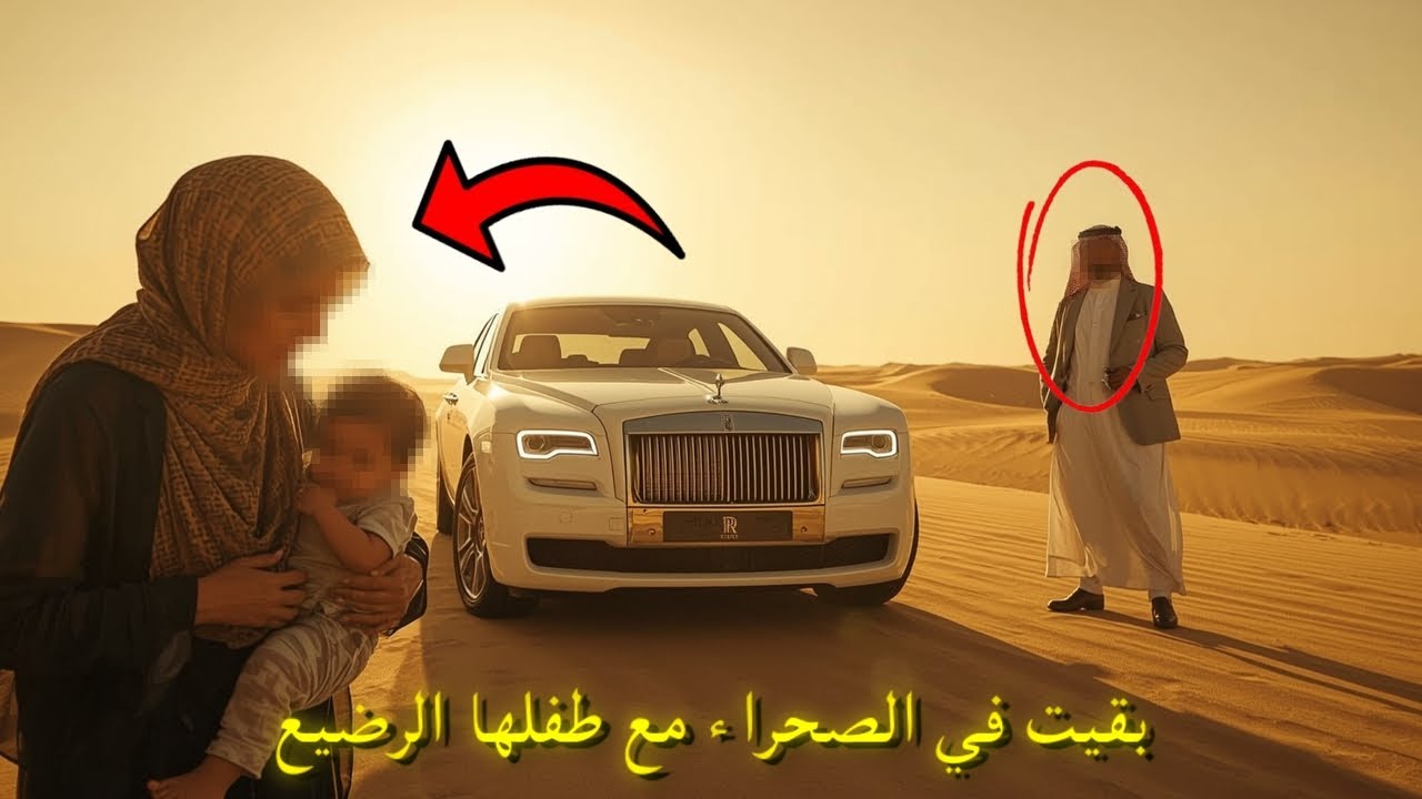 بقيت في الصحراء مع طفلها الرضيع... حتى أنقذهما ملياردير سعودي بسيارته الرولز رويس...