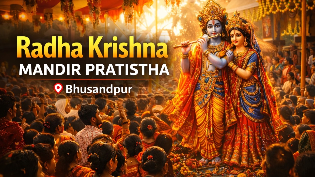 Grand Radha Krishna Mandir Pratistha Ceremony 🙏 | 108 Guru from Across India | Maha Utsav