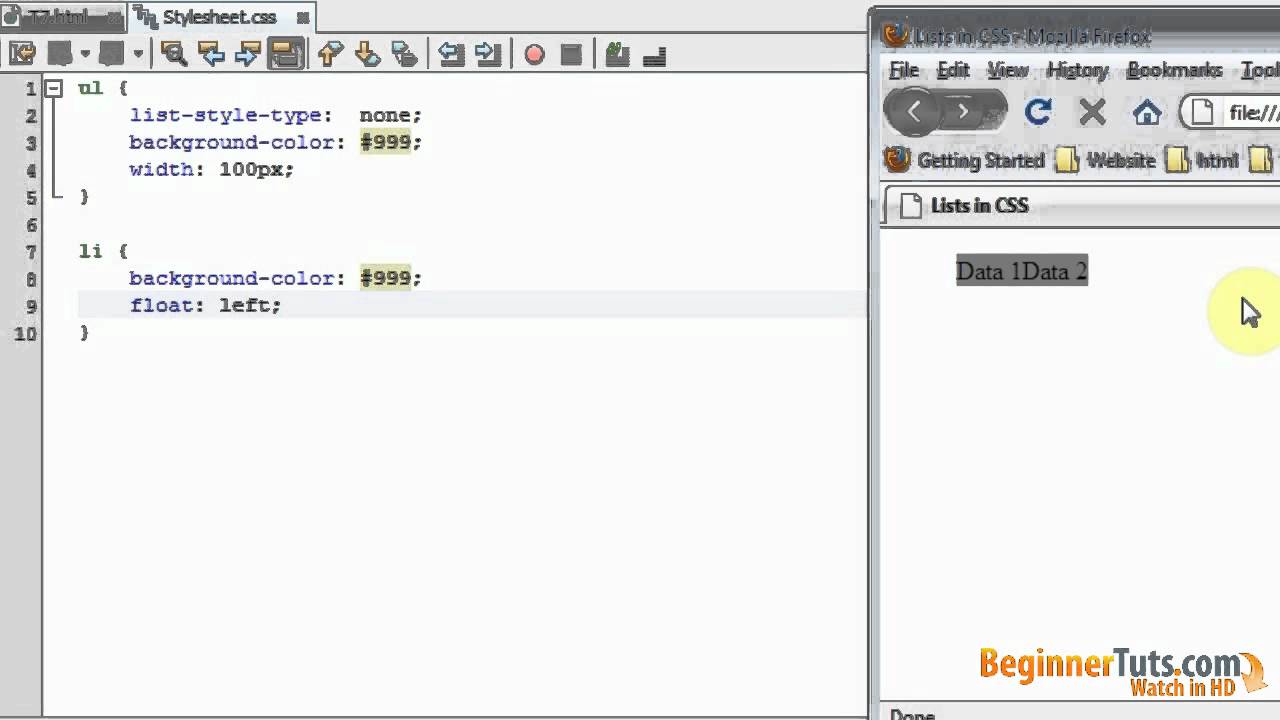 CSS (cascading style sheets) for beginners  #7 - How to style lists in CSS
