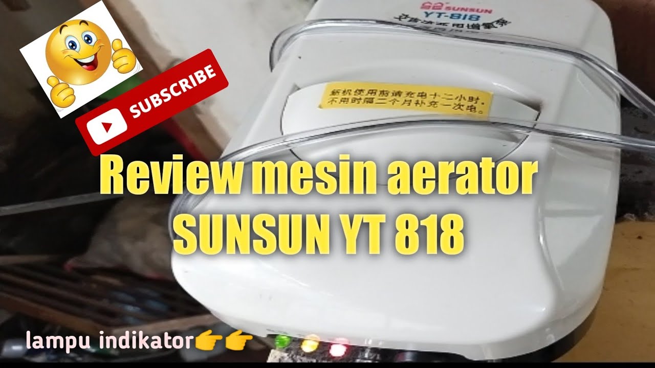 review mesin aerator sunsun YT 818
