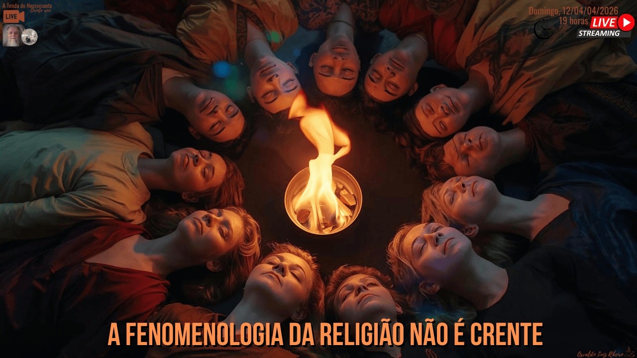 Live 616. De domingo. A Fenomenologia da Religi&atilde;o n&atilde;o &eacute; crente. Mesmo quando o professor &eacute;...