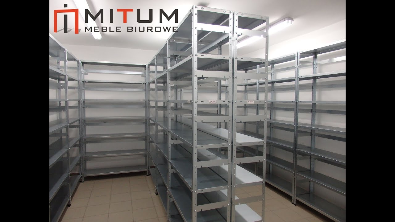 Regały metalowe do archiwum realizacja Chrząstowice