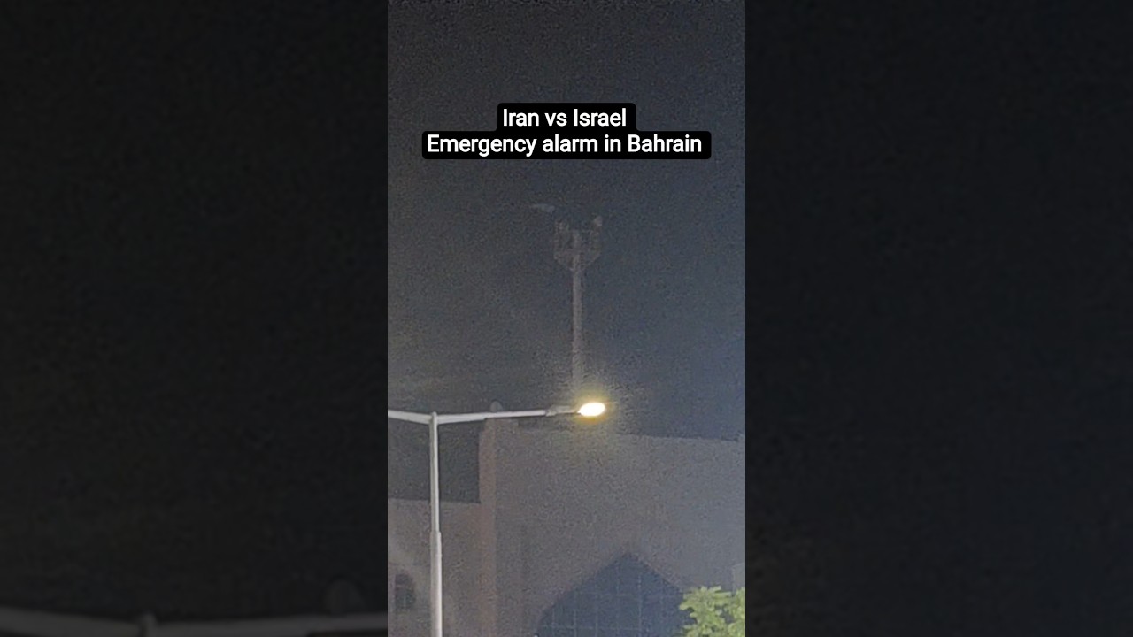 Iran vs Israel emergency alarm in Bahrain #lran #shorts #trnding #trending #ytshorts
