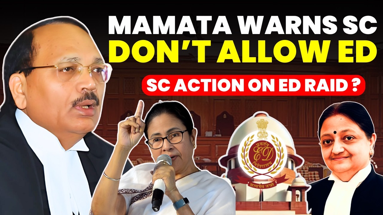 DON'T ALLOW ED RAID.....WB CM MAMATA  WARNS SC......SC SOON ACTION ON ED RAID? #supremecourtofindia