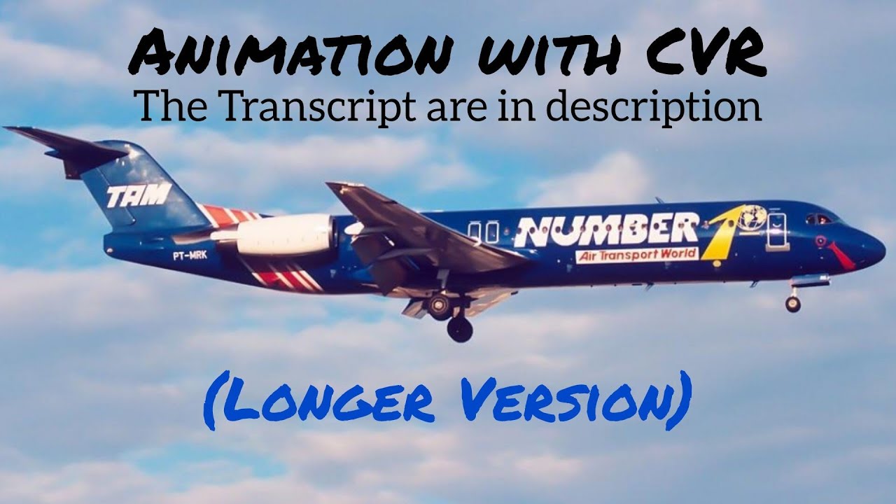 TAM Transportes A&eacute;reos Regionais Flight 402 Crash || Animation with CVR. (Subtitles/CC On)