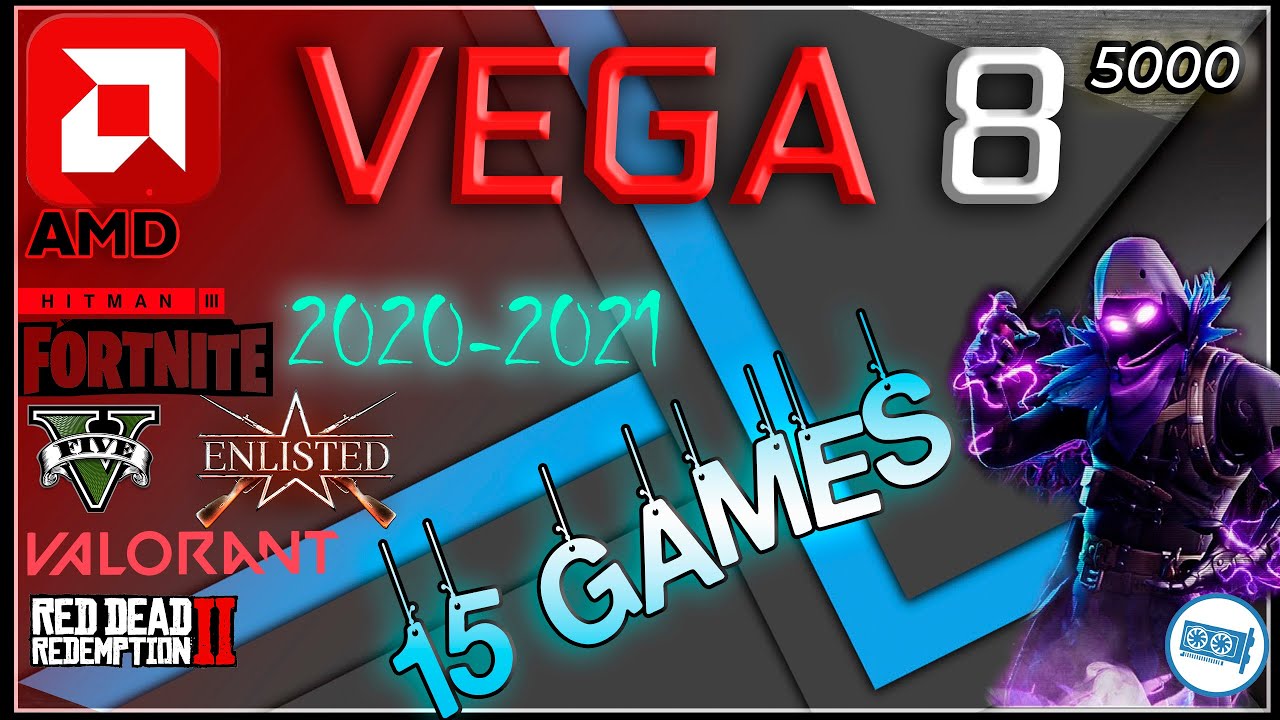 🔴AMD Radeon RX Vega 8 5000 (Ryzen 5000) in 15 GAMES    | 2021