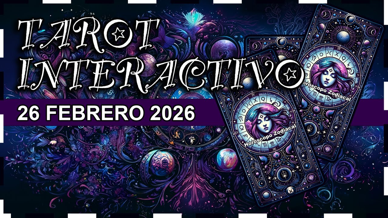 Tarot interactivo de hoy 26 Febrero 2026 ✨ Tarot Diario #tarotinteractivo