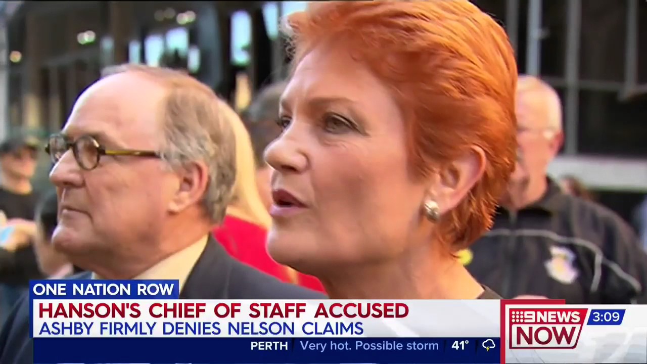 One Nation's James Ashby accused of intimidating behaviour