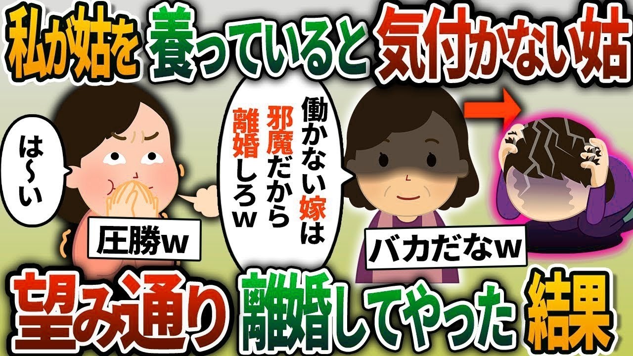 【2ch修羅場スレ】毎月、夫の代わりに姑の生活費を月7万収めていると知らない姑「働かない嫁は邪魔だから、離婚しろw」→望み通り、離婚してやった結果ww【2chスカッと】【ゆっくり解説】【2c