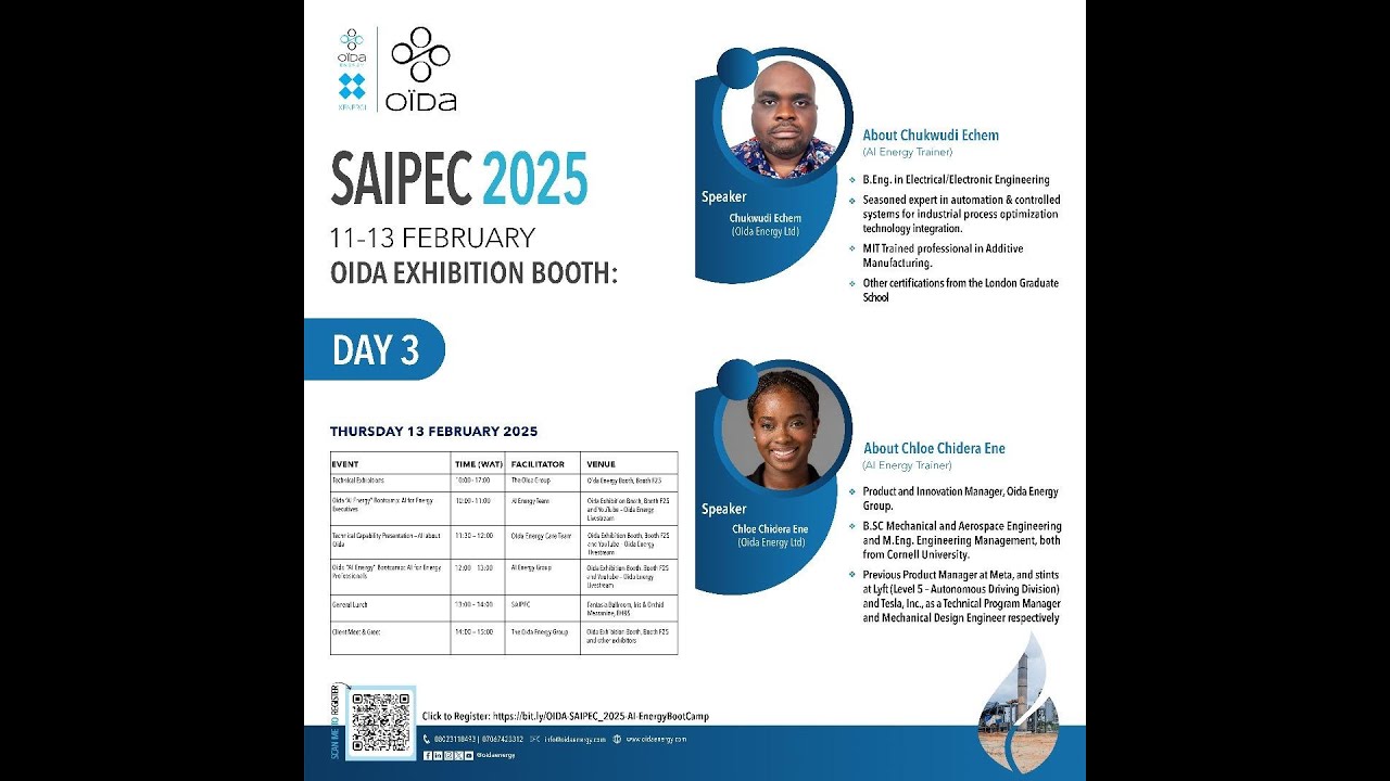 SAIPEC 2025 - OIDA EXHIBITION BOOTH || AI FOR ENERGY PROFESSIONALS || DAY 3 || 13/02/2025