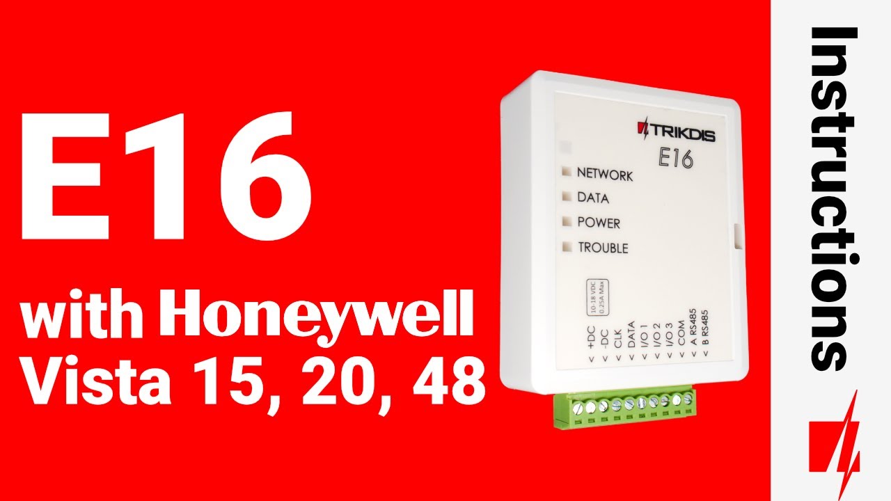 Connect E16 to Honeywell vista + Protegus (Tutorial)