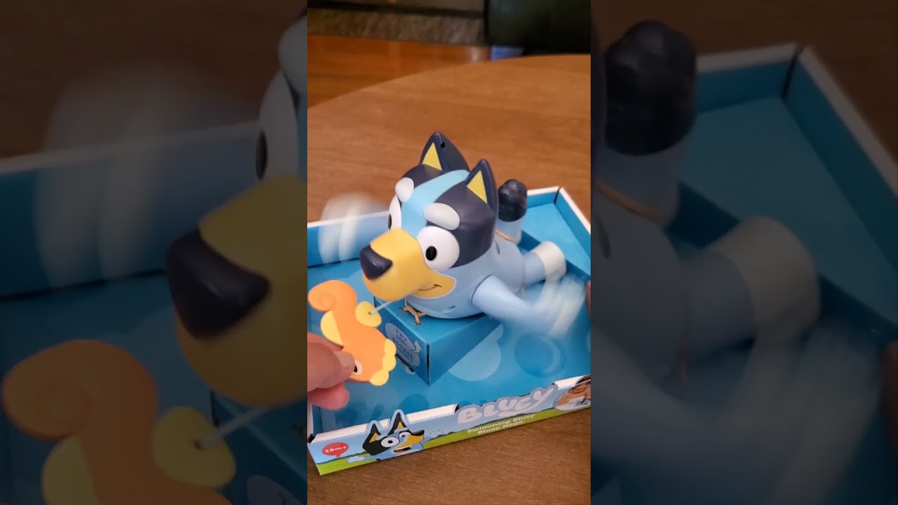 WOW! TRY ME! SATISFYING! BLUEY BATH TOYS! #asmr #bluey  #amazing #toys #short #viral #besties