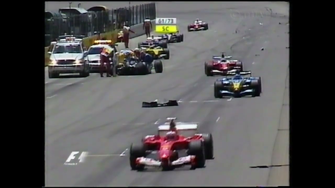 Indianapolis 2004 GP: Ralf Schumacherin loukkaantumiseen johtava onnettomuus