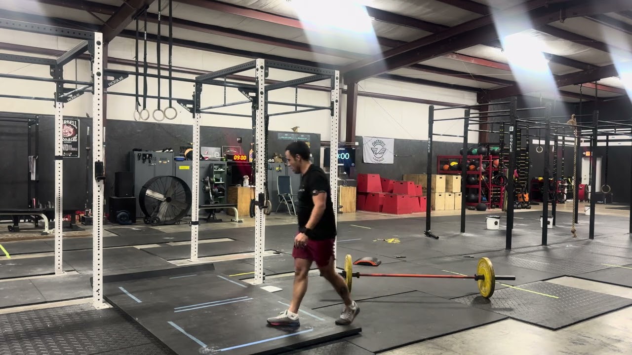 5 Rds 40 DUs, 20 Sit-ups, 10 Clean & Jerks 115lbs, 3 BMUs