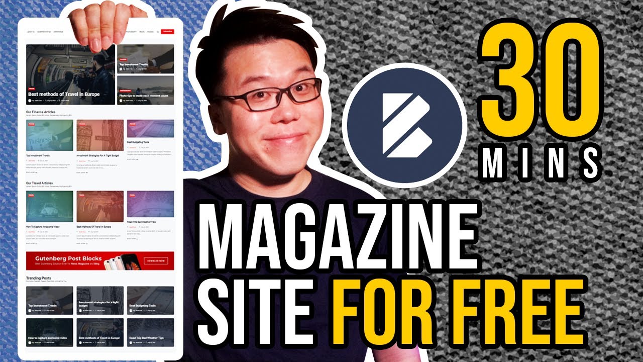 Create a Magazine Website For Free on Any WordPress Theme in 30 Mins