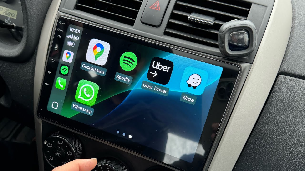 Установка магнитолы Toyota Corolla 2009-2013 на 9-дюймовый Android с беспроводной системой Apple ...