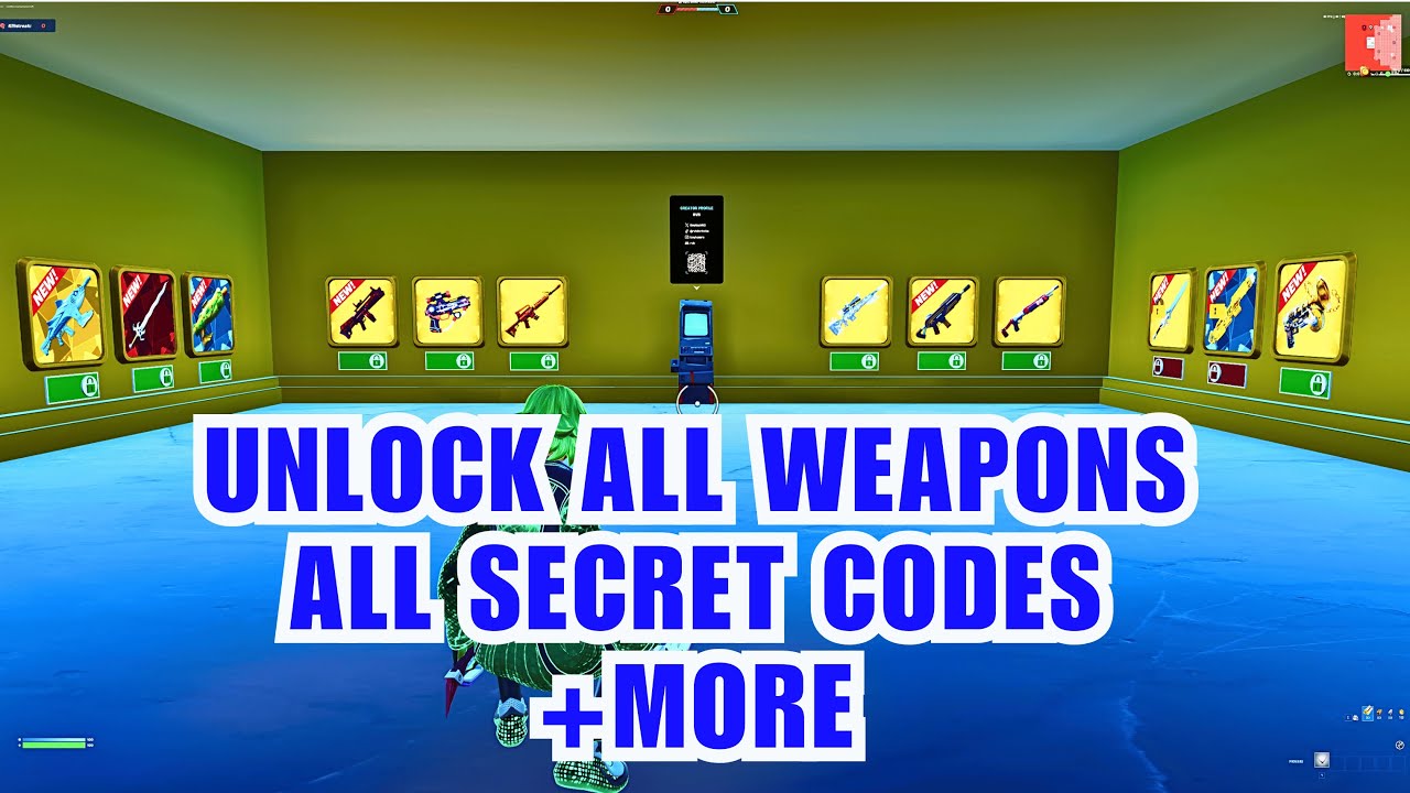 ALL SECRET CODE CRAZY RED VS BLUE 2898-7886-8847 - Fortnite