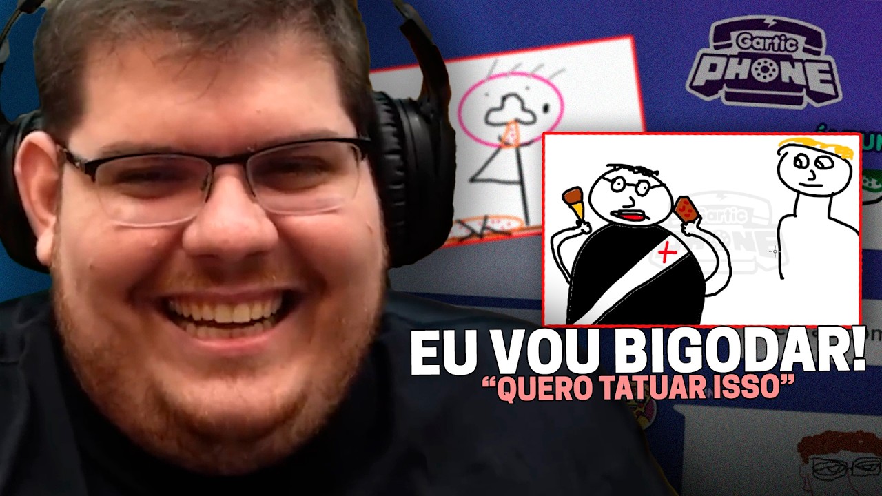 CASIMIRO QUANDO JUNTA OS ESQUISITOS PRA JOGAR GARTIC PHONE É SÓ MOMENTO INCRÍVEL |Cortes do Casimito