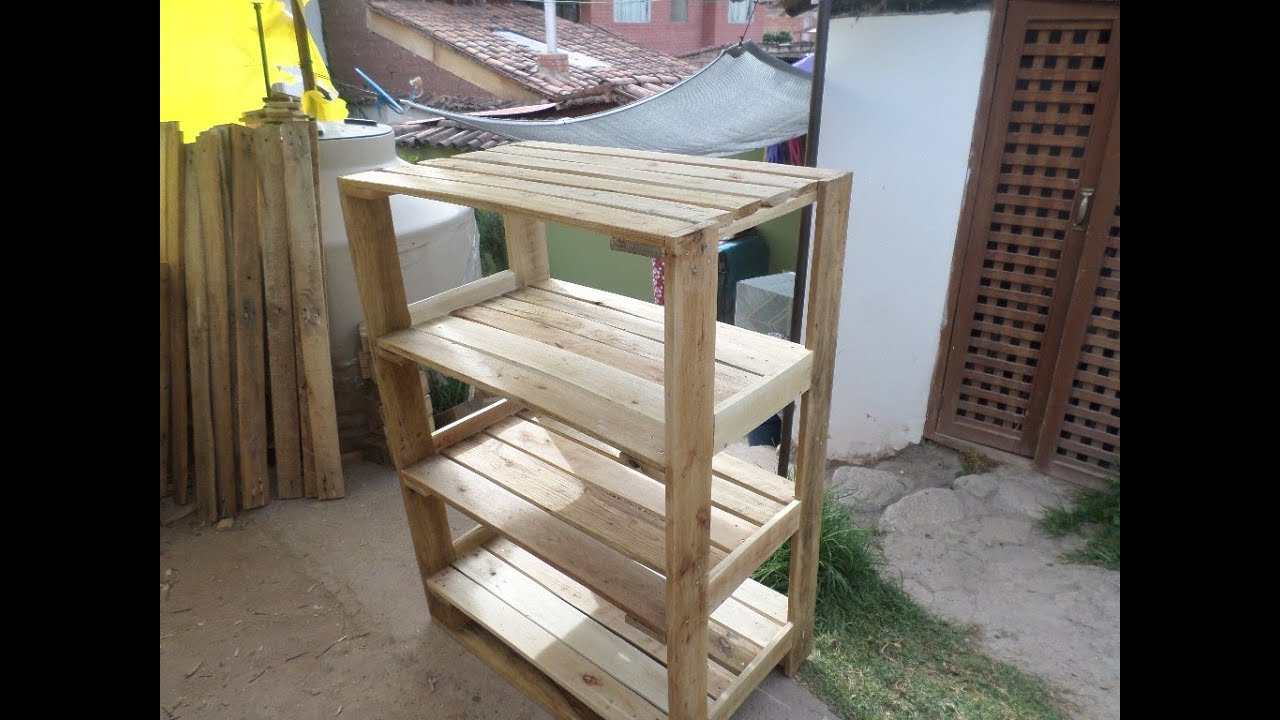 COMO hacer un ESTANTE de PALETS paso a paso