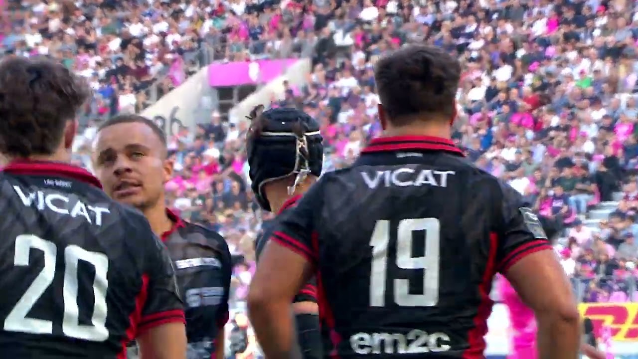 TOP 14 - Essai de Esteban GONZALEZ (LOU) - Stade Fran&ccedil;ais Paris - LOU Rugby