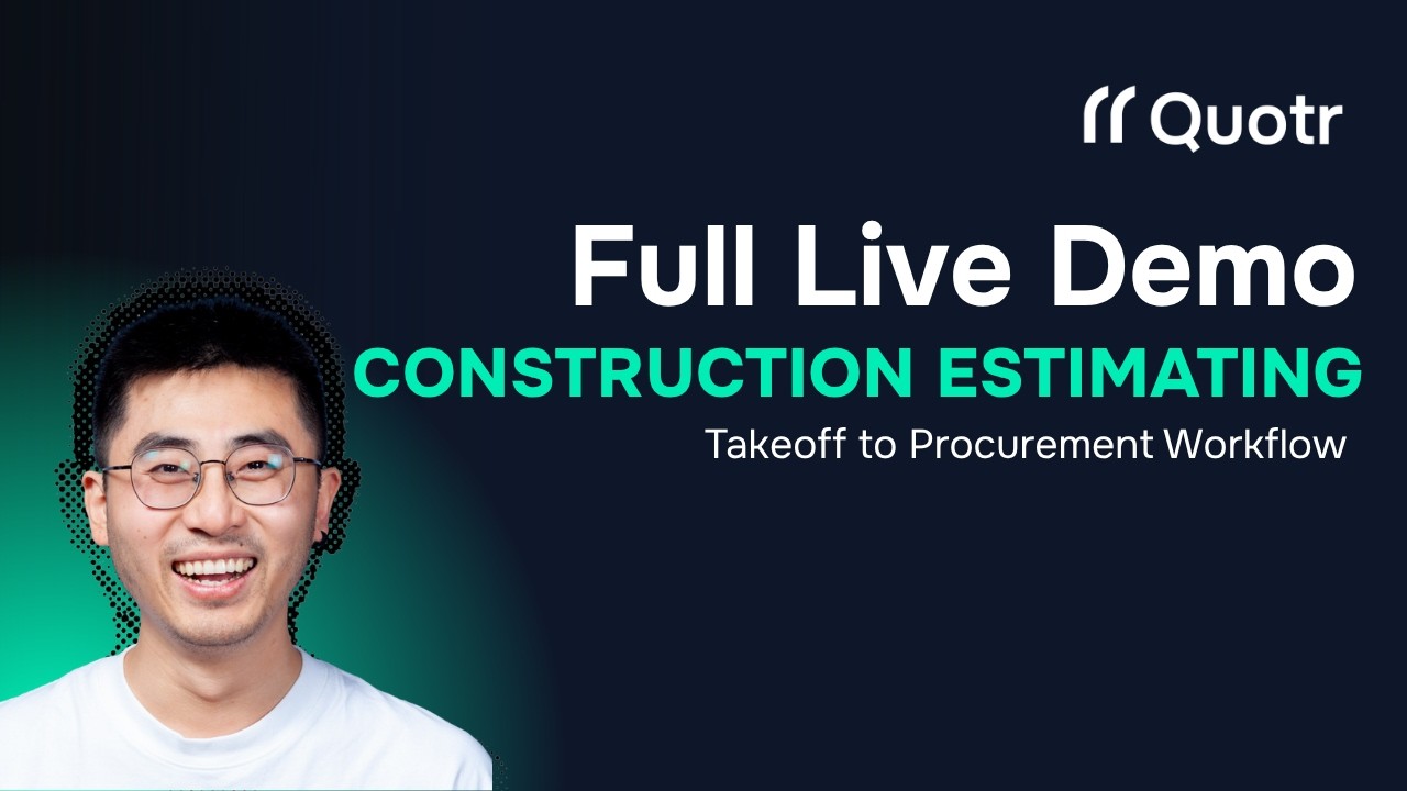 AI Construction Estimating Software Live Demo | Quotr.ai Walkthrough