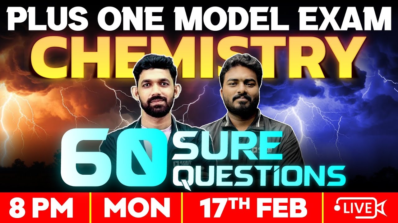 Plus One Model Exam | Chemistry | 60 Sure Questions | Exam Winner