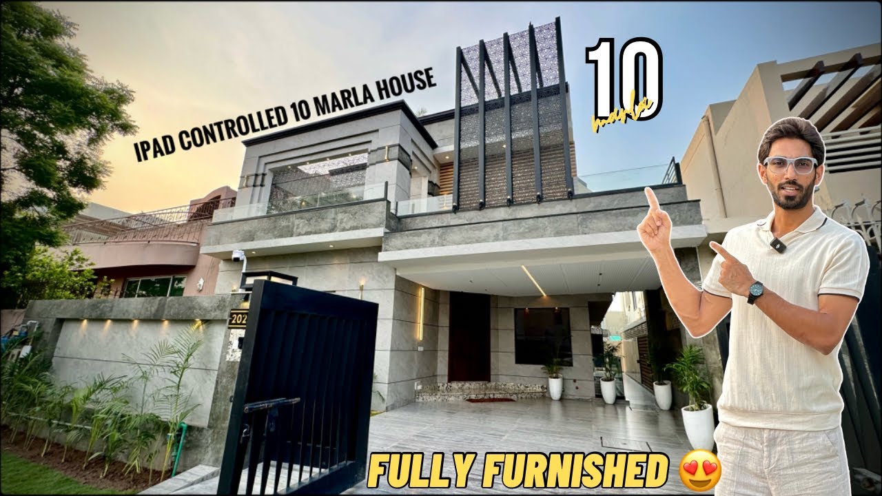 Fully-Furnished 10 Marla (IPAD-CONTROLLED) FULL-BASEMENT House For Sale in DHA Lahore