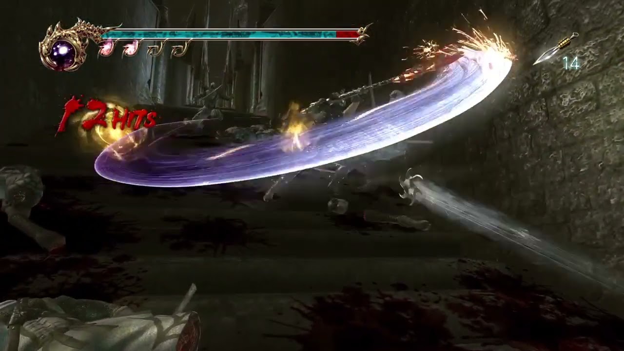 Ninja Gaiden 2 OG staircase fight (master ninja)