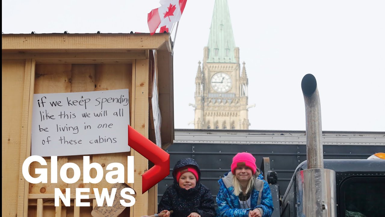 Trucker protests: Ottawa police concerned over safety of children living in convoy trucks