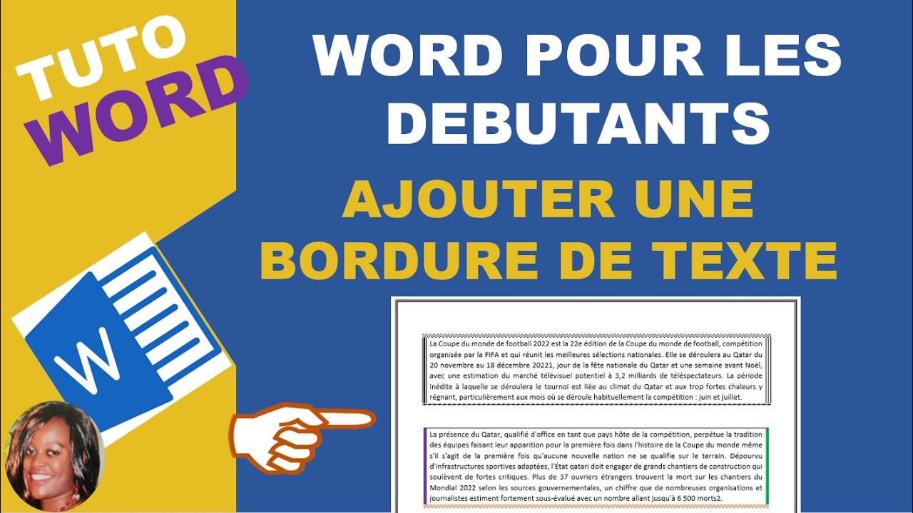 Tuto Word : Ajouter une bordure à un texte ou un paragraphe
