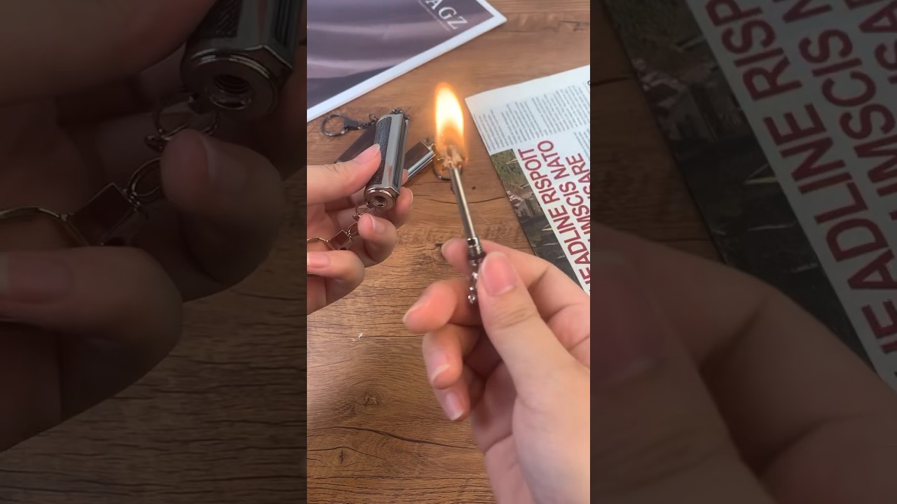 Keychain Permanent Match Lighter.🔥 #firestarter #keychain #lighter #firestick #match