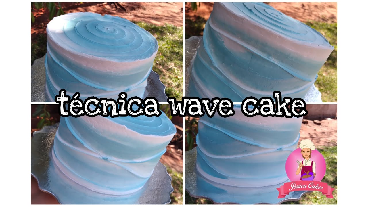 Como decorar um lindo bolo com técnica wave cake : Confeitando com Jéssicacakes