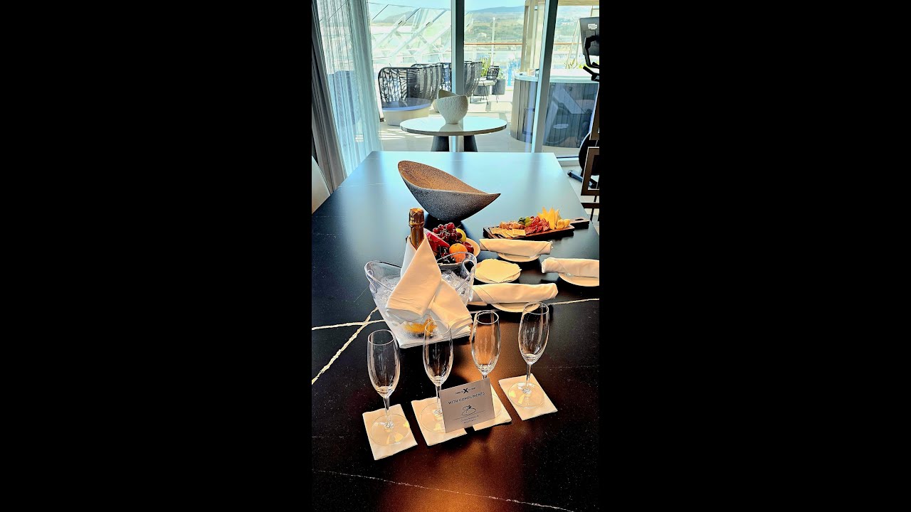 Celebrity Ascent Iconic Suite Rm#12100, 6-18-2024, BONUS VIIDEO LINK OF SUITE FLAW at end of video