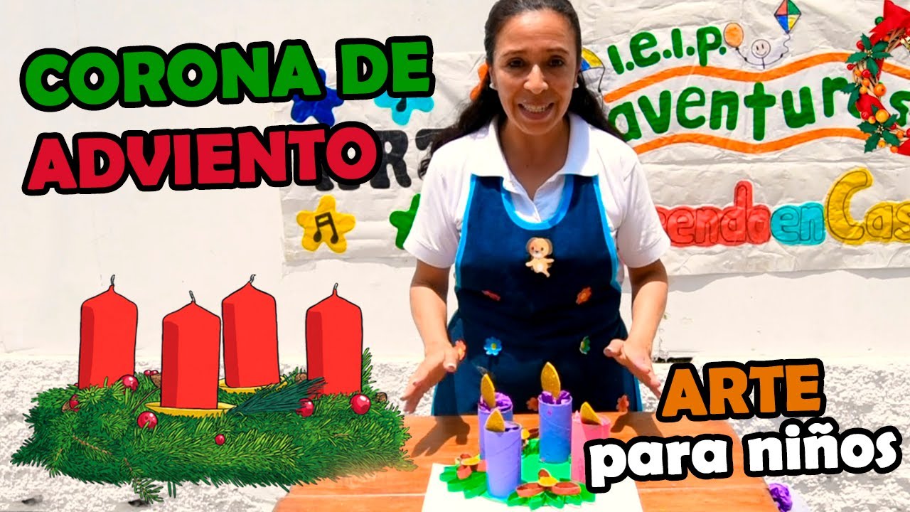 Taller de arte #50  Corona de Adviento PARTE 2 - niños - Nido Aventuras.