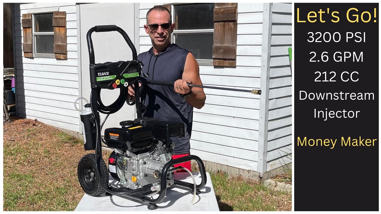 UNBOX & ASSEMBLE - TEANDE 3200PSI 2.6GPM 212CC Gas Pressure Washer - Start a Pressure Wash Business