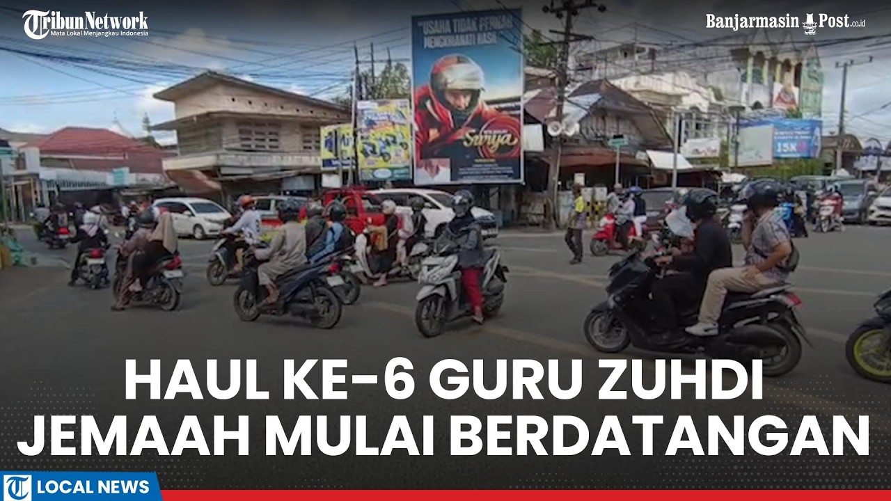 Haul ke-6 Guru Zuhdi, Suasana Terkini di Simpang Empat Pasar Lama Banjarmasin Mulai Dipadati Jemaah