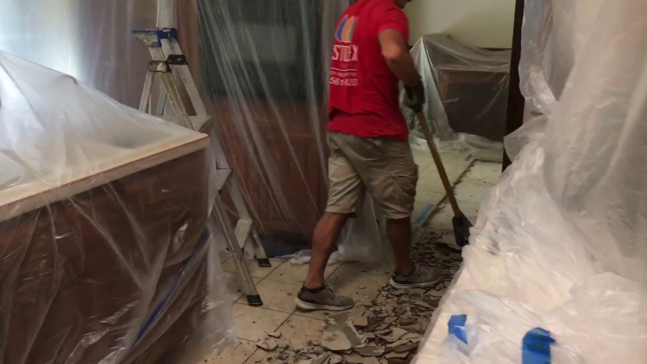 Water Damage Demo and Equipment Set Up