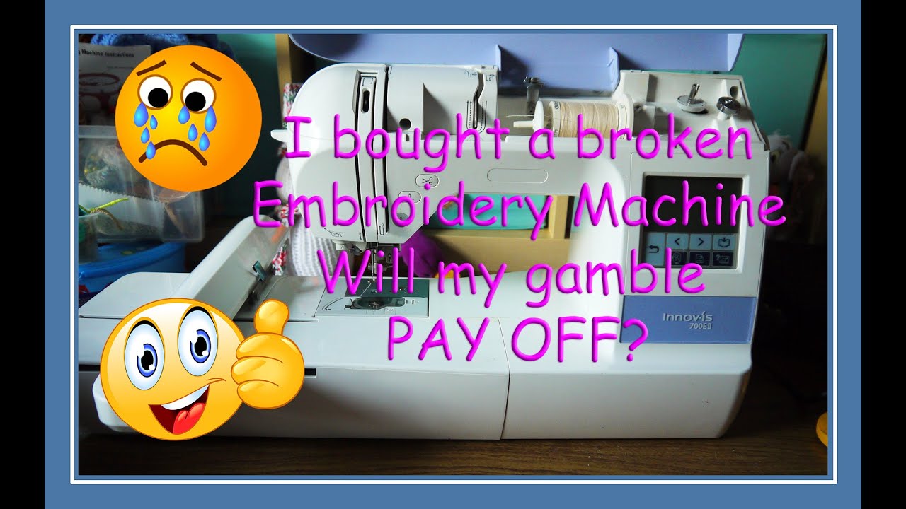 I bought a broken Brother 700E ll to repair | Will my gamble pay off? #embroidery #secondhand #fix