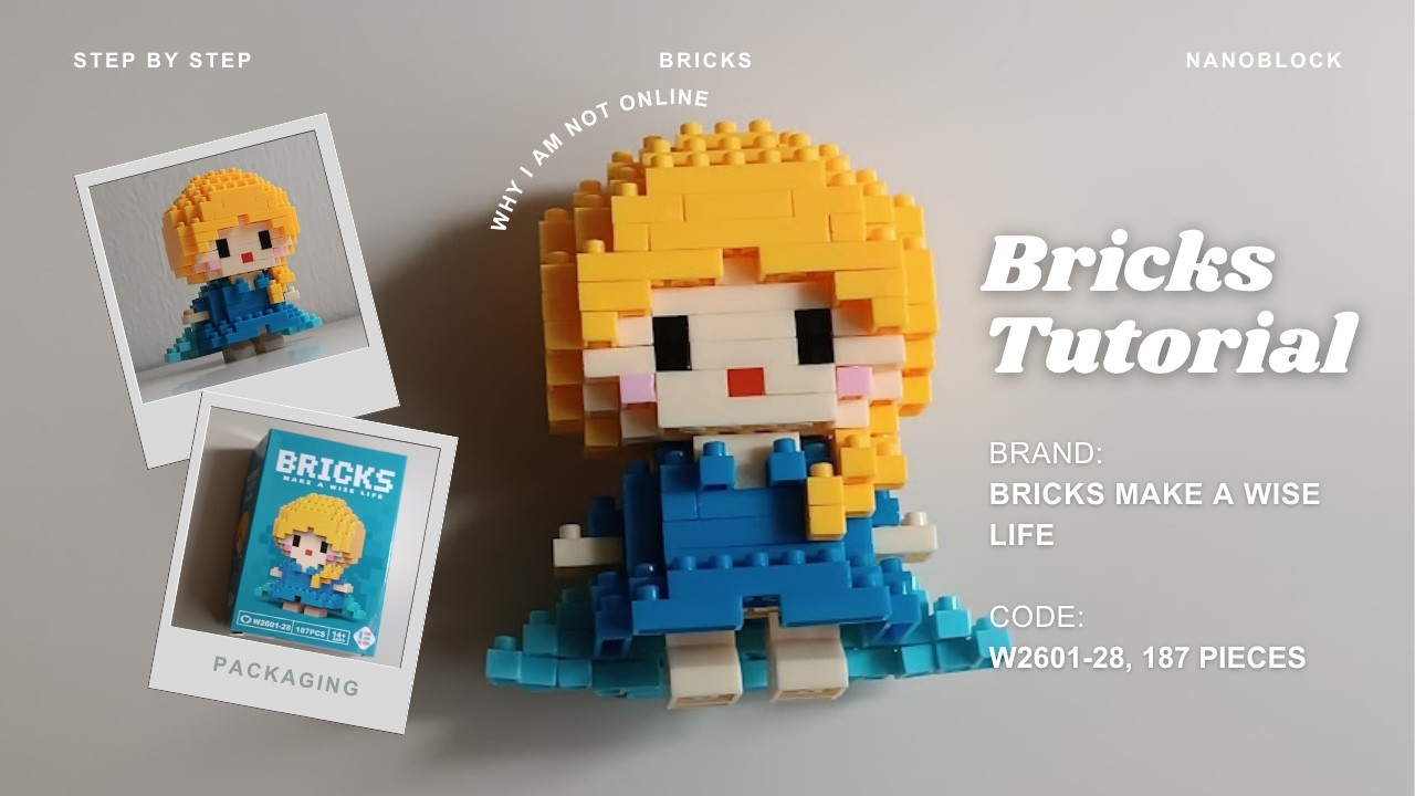 How to Build Princess Elsa (Frozen) Building Blocks | Bricks Make a Wise Life W2601-28 Tutorial
