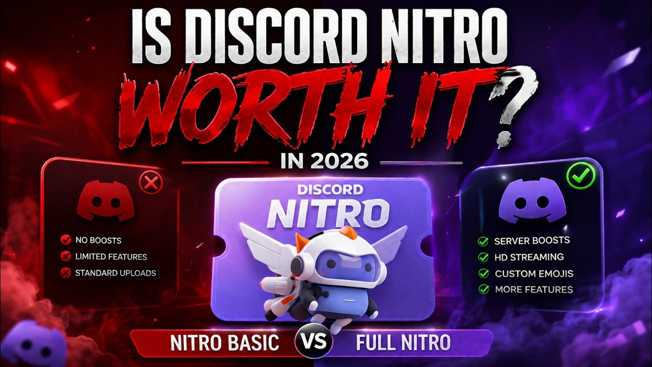 Стоит ли Discord Nitro своих денег в 2026 году? | Честный обзор (Nitro Basic против полного Nitro)