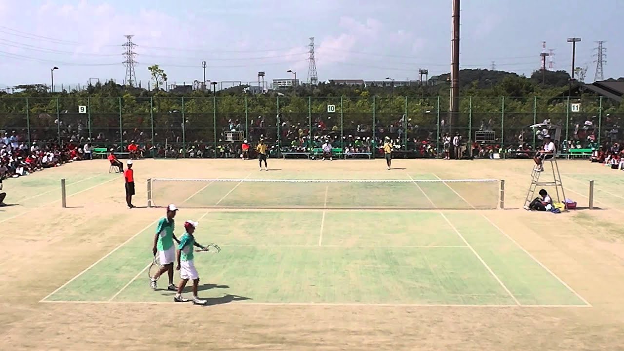 2013/8/3 大分インターハイ 男子個人 決勝 丸岡・宮田（尽誠学園） vs 村田・星野（高田商業）