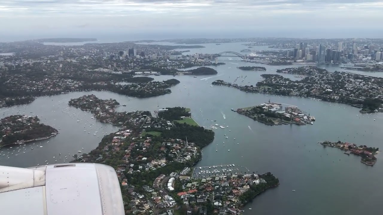 Landing runway 16 Right at Sydney International Airport