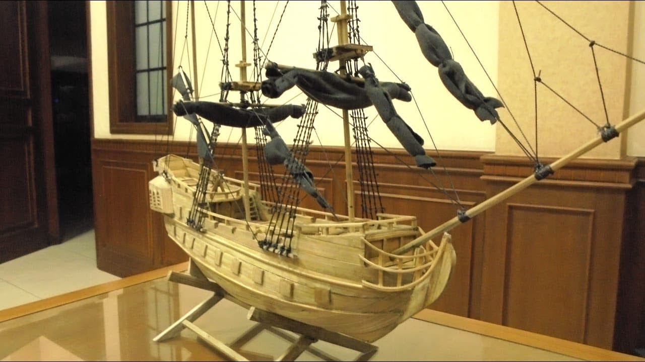 tutorial membuat miniatur kapal black pearl dari bambu
