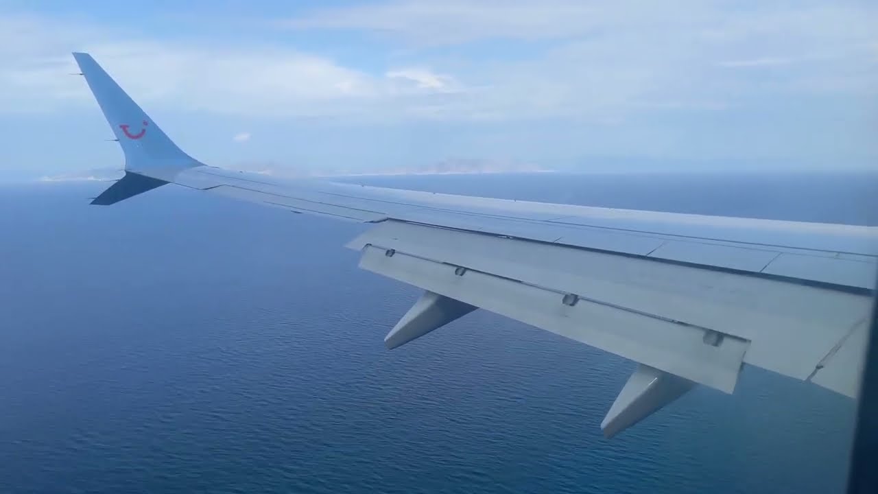 TUI 737 MAX 8 LANDING INTO RHODES | GLA-RHO | JSM AVIATION