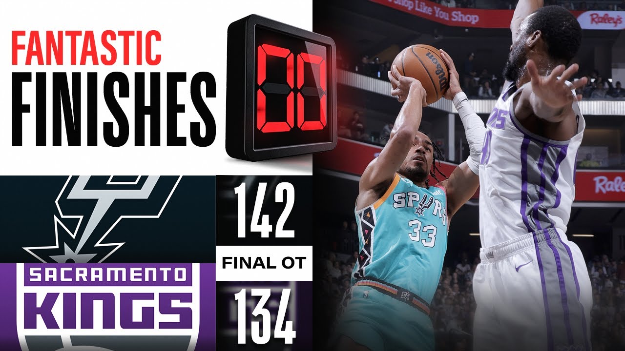 WILD END OF REGULATION Final 2:37 Spurs vs Kings! | April 2, 2023